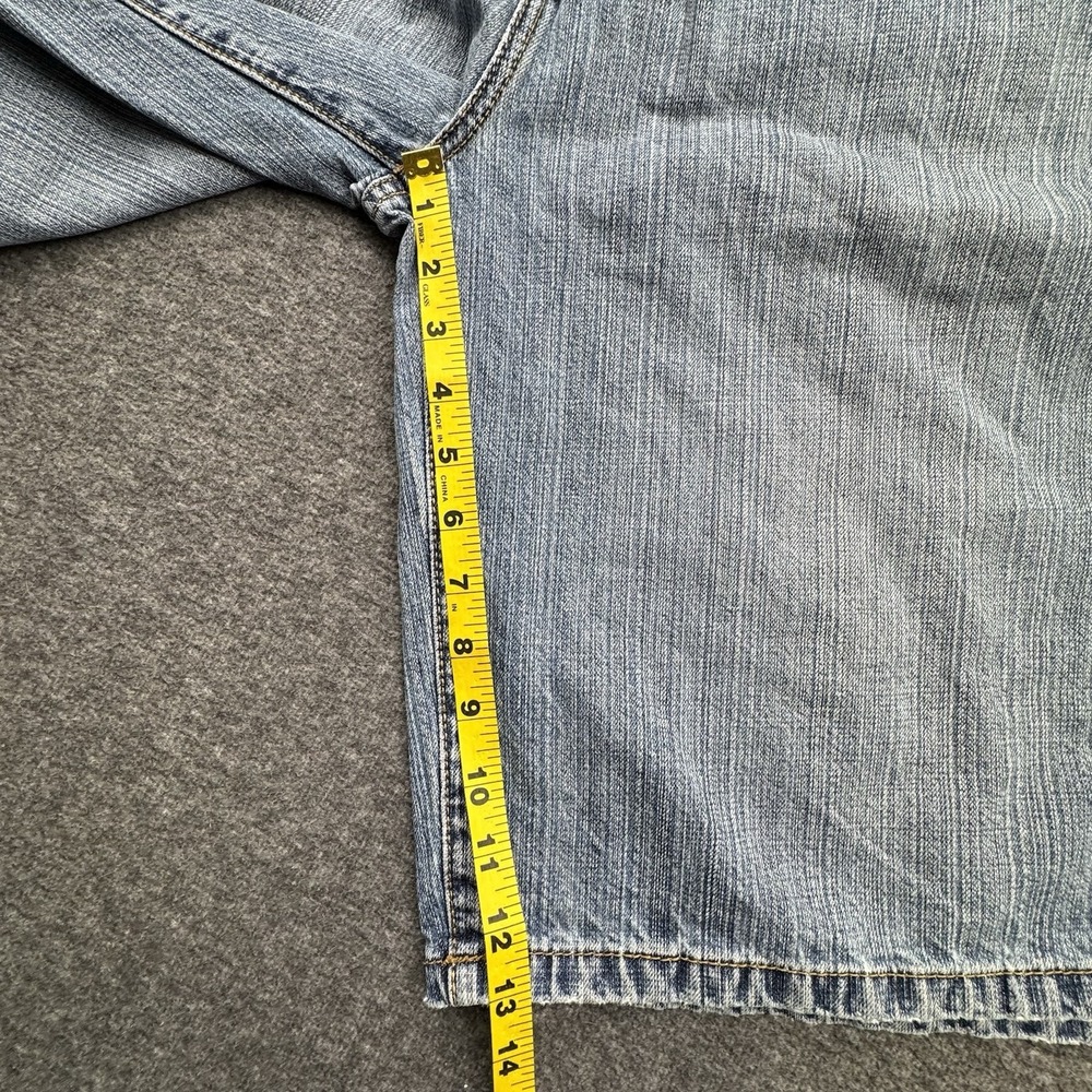 VTG US Polo ASSN Jean Shorts Baggy Y2K Men's Sz 36 Skater Carpenter Thrashed - Picture 14 of 16
